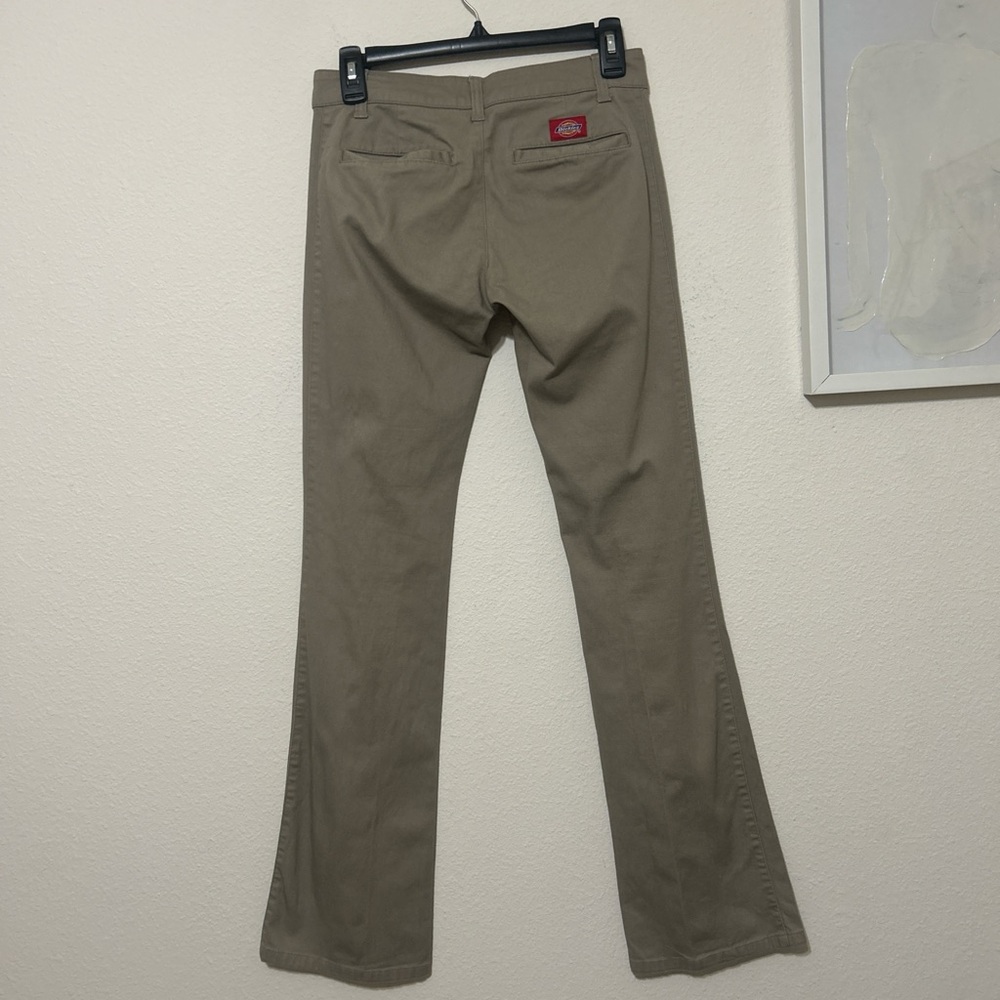 Dickies Women's Tan Boot Cut Pants - Picture 4 of 7